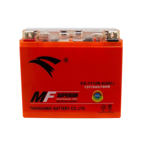 Bình ắc quy xe moto PKL EAGLE EG-YT12B-4(GEL)-12V-10Ah (HÀNG NGOẠI NHẬP)