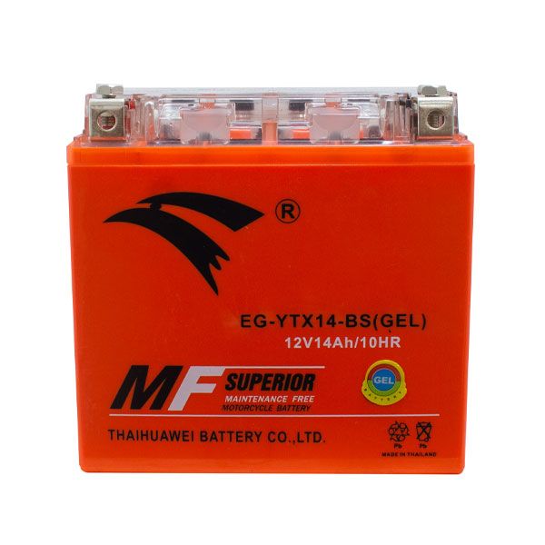 Bình ắc quy xe moto PKL EAGLE EG-YTX14-BS(GEL)-12V-14Ah (HÀNG NGOẠI NHẬP)