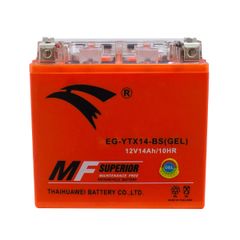 Bình ắc quy xe moto PKL EAGLE EG-YTX14-BS(GEL)-12V-14Ah (HÀNG NGOẠI NHẬP)