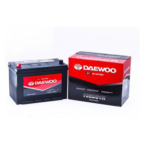 Bình ắc quy Ô tô NGOẠI NHẬP - Daewoo 105D31R  12V - 90AH