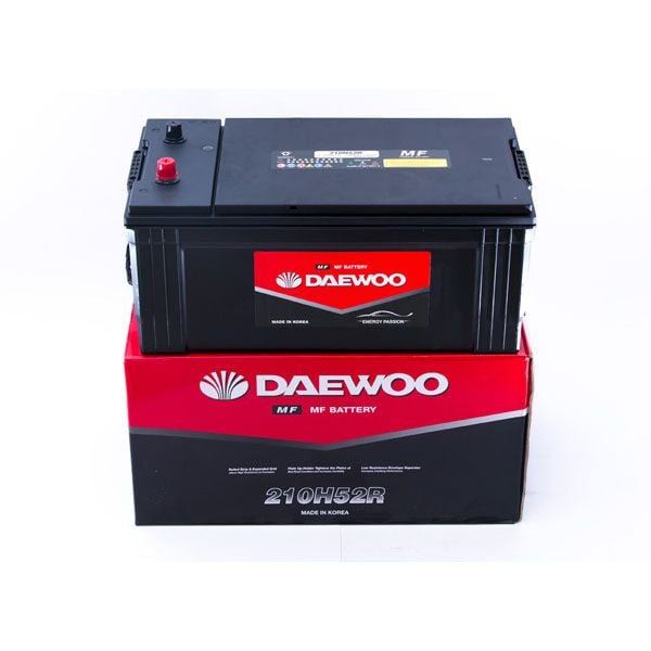 Bình ắc quy tàu thuyền Daewoo 210H52R  12V - 200AH (HÀNG NHẬP KHẨU)