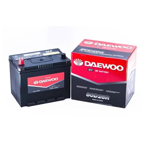 Bình ắc quy Ô tô NGOẠI NHẬP - Daewoo 80D26R 12V - 70AH