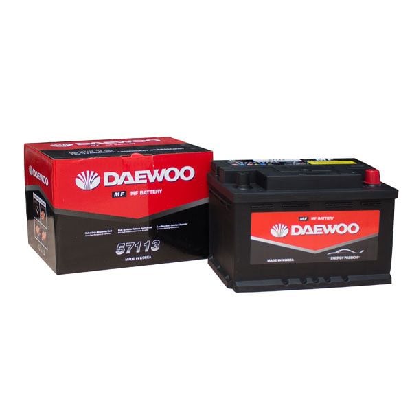 Bình ắc quy Ô tô NGOẠI NHẬP - Daewoo DIN57113 12V - 71AH