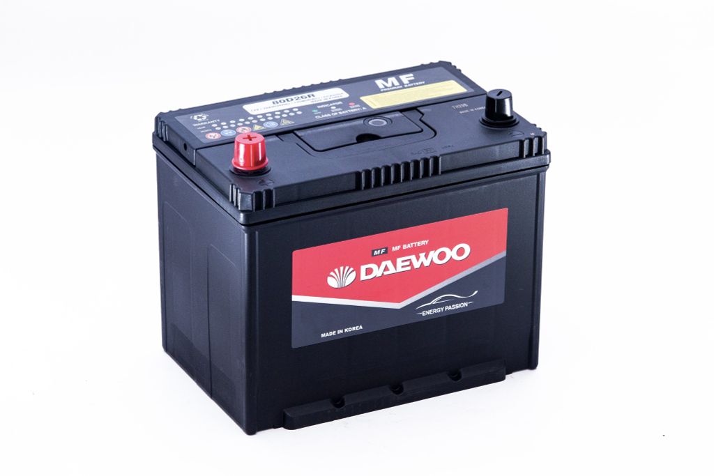 Bình ắc quy Ô tô NGOẠI NHẬP - Daewoo 80D26R 12V - 70AH