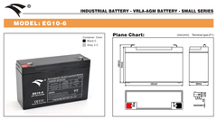 Bình ắc quy cho bộ lưu điện UPS EAGLE EG10-6 6V 10AH (HÀNG NGOẠI NHẬP)