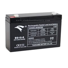 Bình ắc quy cho bộ lưu điện UPS EAGLE EG12-6 6V-12AH (HÀNG NGOẠI NHẬP)