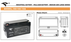 Bình ắc quy cho bộ lưu điện UPS EAGLE EG150-12/A 12V-150AH (HÀNG NGOẠI NHẬP)