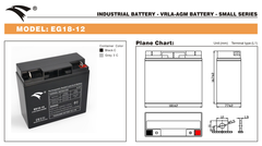 Bình ắc quy cho bộ lưu điện UPS EAGLE EG18-12 12V-18AH (HÀNG NGOẠI NHẬP)