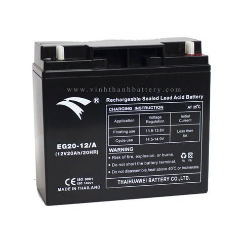 Bình ắc quy cho bộ lưu điện UPS EAGLE EG20-12/A 12V-20AH (HÀNG NGOẠI NHẬP)