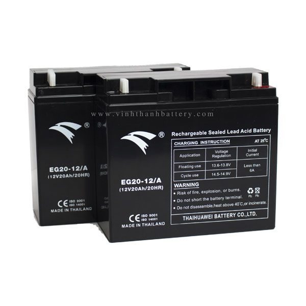 Bình ắc quy cho bộ lưu điện UPS EAGLE EG20-12/A 12V-20AH (HÀNG NGOẠI NHẬP)