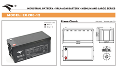Bình ắc quy cho bộ lưu điện UPS EAGLE EG200-12 12V-200AH (HÀNG NGOẠI NHẬP)