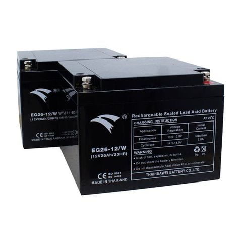 Bình ắc quy cho bộ lưu điện UPS EAGLE EG26-12/W  12V-26AH (HÀNG NGOẠI NHẬP)