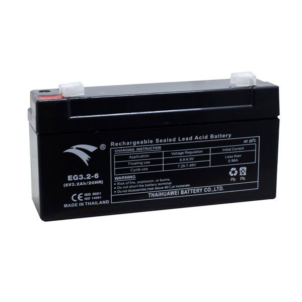 Bình ắc quy cho bộ lưu điện UPS EAGLE EG3.2-6  6V-3.2AH (HÀNG NGOẠI NHẬP)
