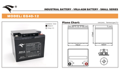 Bình ắc quy cho bộ lưu điện UPS EAGLE EG40-12 12V-40AH (HÀNG NGOẠI NHẬP)