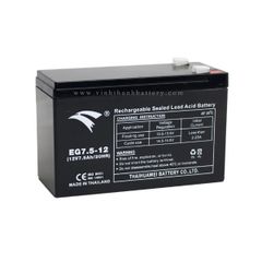 Bình ắc quy cho bộ lưu điện UPS EAGLE EG7.5-12 12V-7.5AH (HÀNG NGOẠI NHẬP)