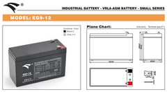 Bình ắc quy cho bộ lưu điện UPS EAGLE EG9-12 12V-9AH (HÀNG NGOẠI NHẬP)