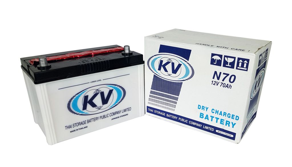 Bình ắc quy Ô tô KV N70 12V-70AH (HÀNG NHẬP KHẨU)