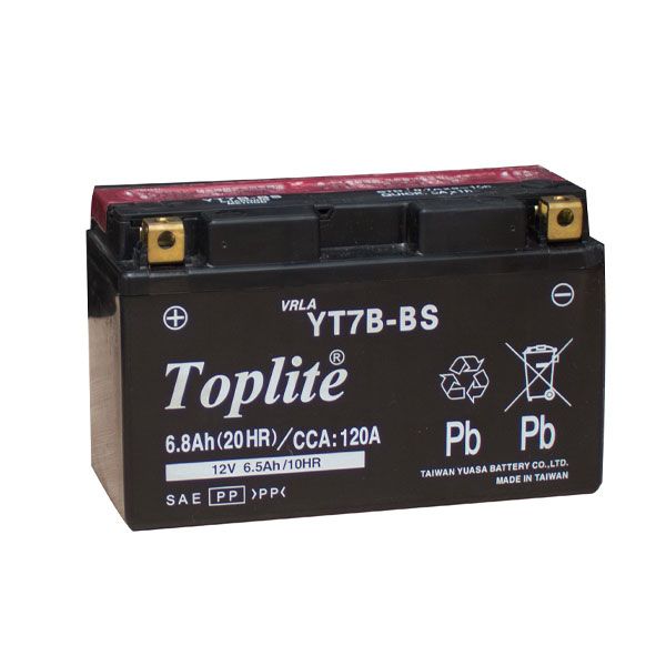 Ắc Quy Moto PKL Toplite YT7B-BS 12V-6.5 Ah (HÀNG NGOẠI NHẬP)