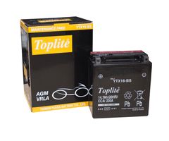 Ắc Quy Moto PKL Toplite YTX16-BS 12V-14Ah (HÀNG NGOẠI NHẬP)