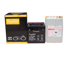 Ắc Quy Moto PKL Toplite YTX16-BS 12V-14Ah (HÀNG NGOẠI NHẬP)