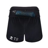  Quần Short Chạy Bộ Nữ T8 - Black/White 