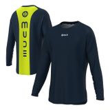  Áo Dài Tay Nam Mude Training - Navy/Green Neon 