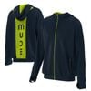  Áo Hoodie Unisex Mude Sunshield - Navy/Green neon 