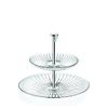  Dĩa 2 tầng pha lê Ý RCR Sunbeam 260mm 