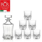  Bộ bình vuông và 6 ly thấp pha lê Ý RCR Adagio 750ml - 350ml 