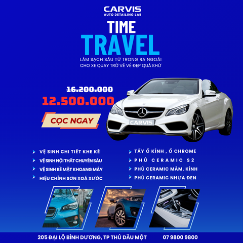 Time Travel – Dịch Vụ Làm Sạch Xe Toàn Diện Đón Tết Cùng SGCB Auto Detailing Việt Nam
