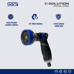  Vòi Nước Rửa Xe Bằng Nhựa 10 Tính Năng SGCB SGGD402 
