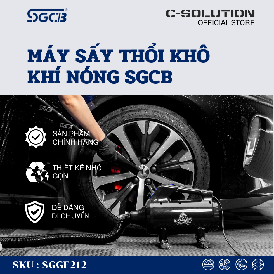  MÁY SẤY THỔI KHÔ KHÍ NÓNG XE HƠI SGCB SGGF212 