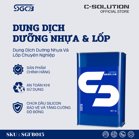 DUNG DỊCH DƯỠNG NHỰA, DƯỠNG LỐP 4000ML - SGFB015