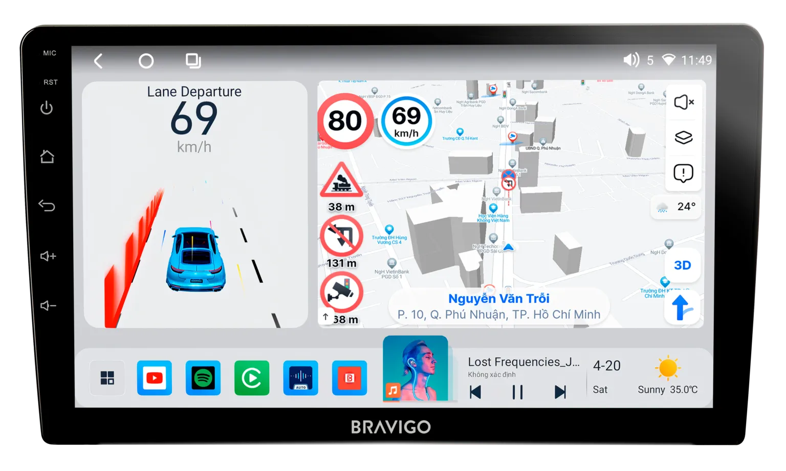  Màn hình Android ô tô BRAVIGO BX7 