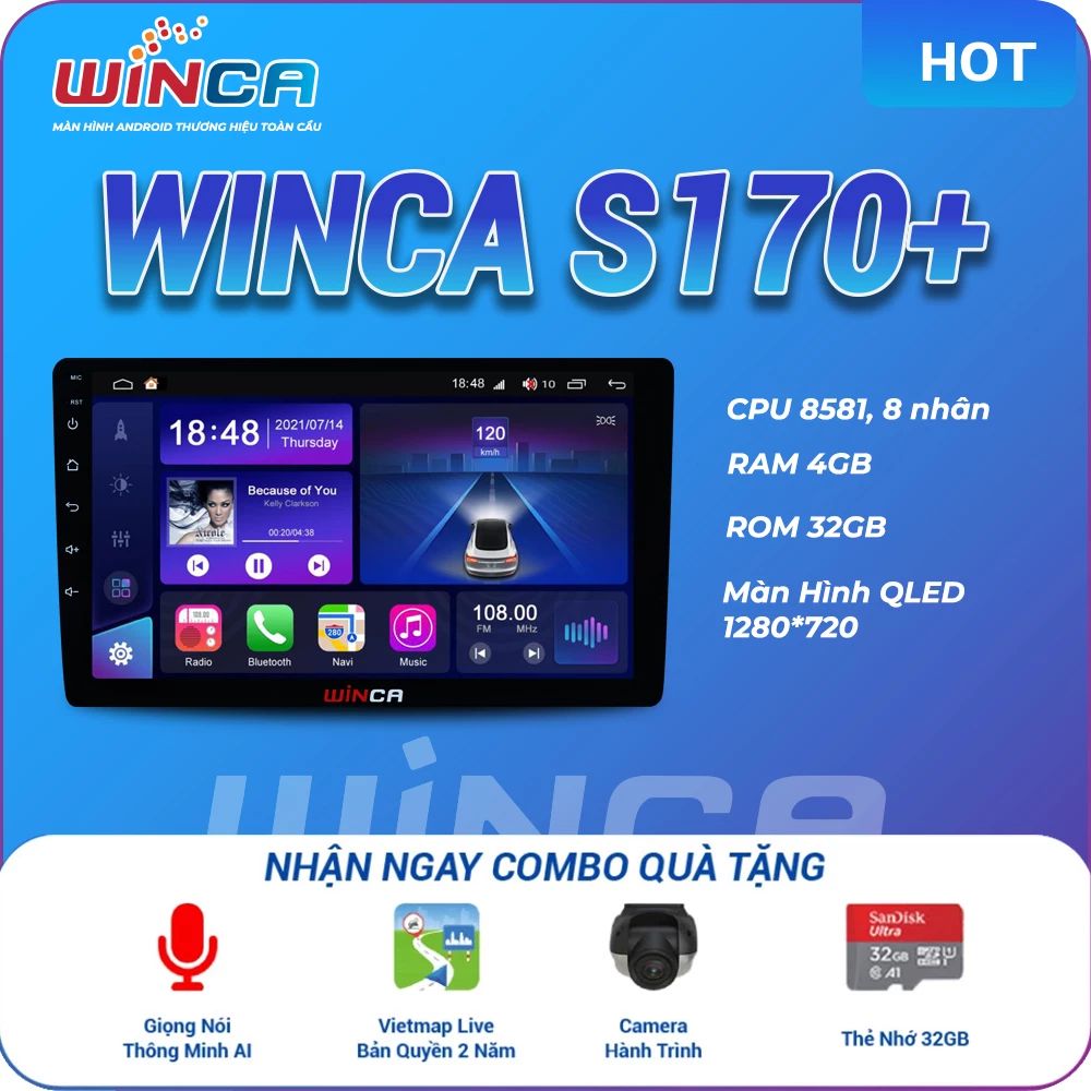  Màn hình Android Winca S170+ 