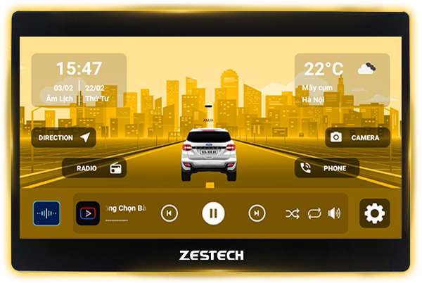  Màn hình xe hơi Android Zestech Màn hình 13 inch 