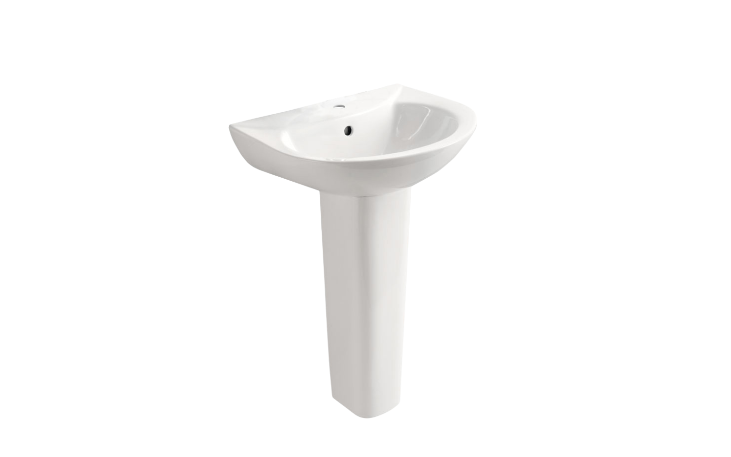  Wall-mounted sink with long legs 12103-1/11P-I011 