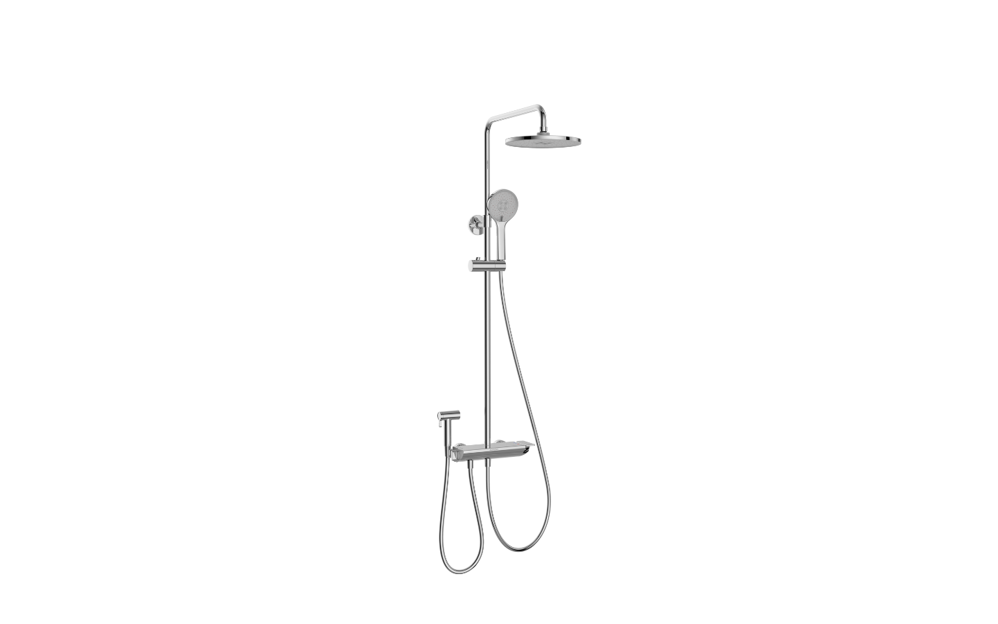  Self-cleaning shower column with spray kit 36473-463/1B-I011 