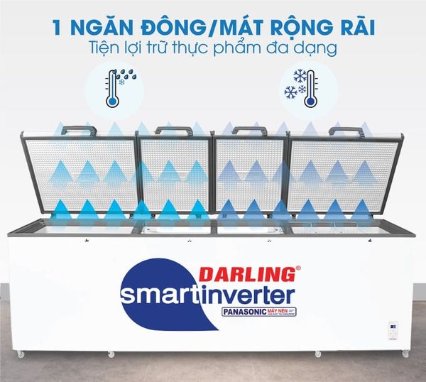 Tủ Đông Darling Inverter DMF-1779ASI 4 Cánh Thông Minh
