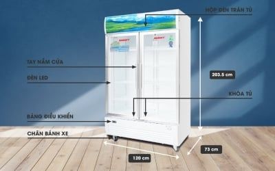 Tủ mát Sanaky 1100 lít VH-1209HP