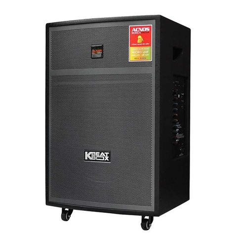 Loa karaoke Acnos CB40T600N màu đen 2 micro bluetooth