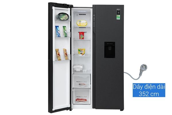 Tủ lạnh Aqua Inverter 550 lít AQR-S612XA.WCB
