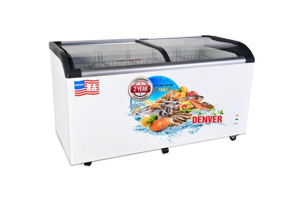 Tủ đông mặt kính cong Denver AS1580K