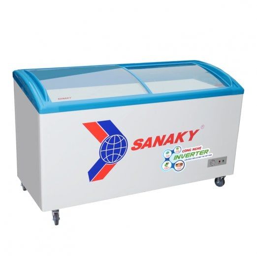 Tủ đông mặt kính cong Inverter Sanaky 340 lít VH-4899K3