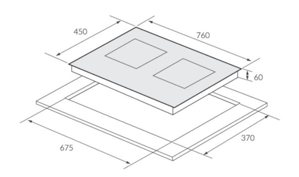 Bếp từ Eurosun EU-T888GE (G/S) 2 vùng nấu