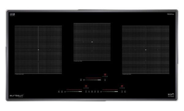 Bếp từ Eurosun EU-T386Max kính Schott Ceran 3 vùng nấu Inverter
