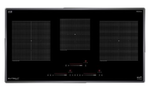 Bếp từ Eurosun EU-T386Max kính Schott Ceran 3 vùng nấu Inverter