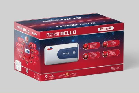 Bình Nóng Lạnh Rossi Dello RDO20SL 20 Lít Ngang