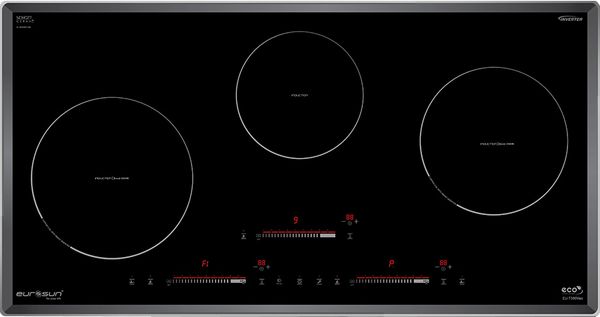 Bếp từ Eurosun EU-T386Max kính Schott Ceran 3 vùng nấu Inverter