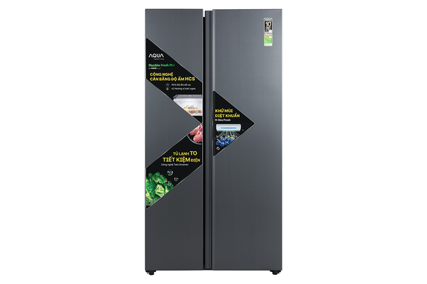 Tủ lạnh Aqua Inverter 646 lít AQR-S682XA.SLB
